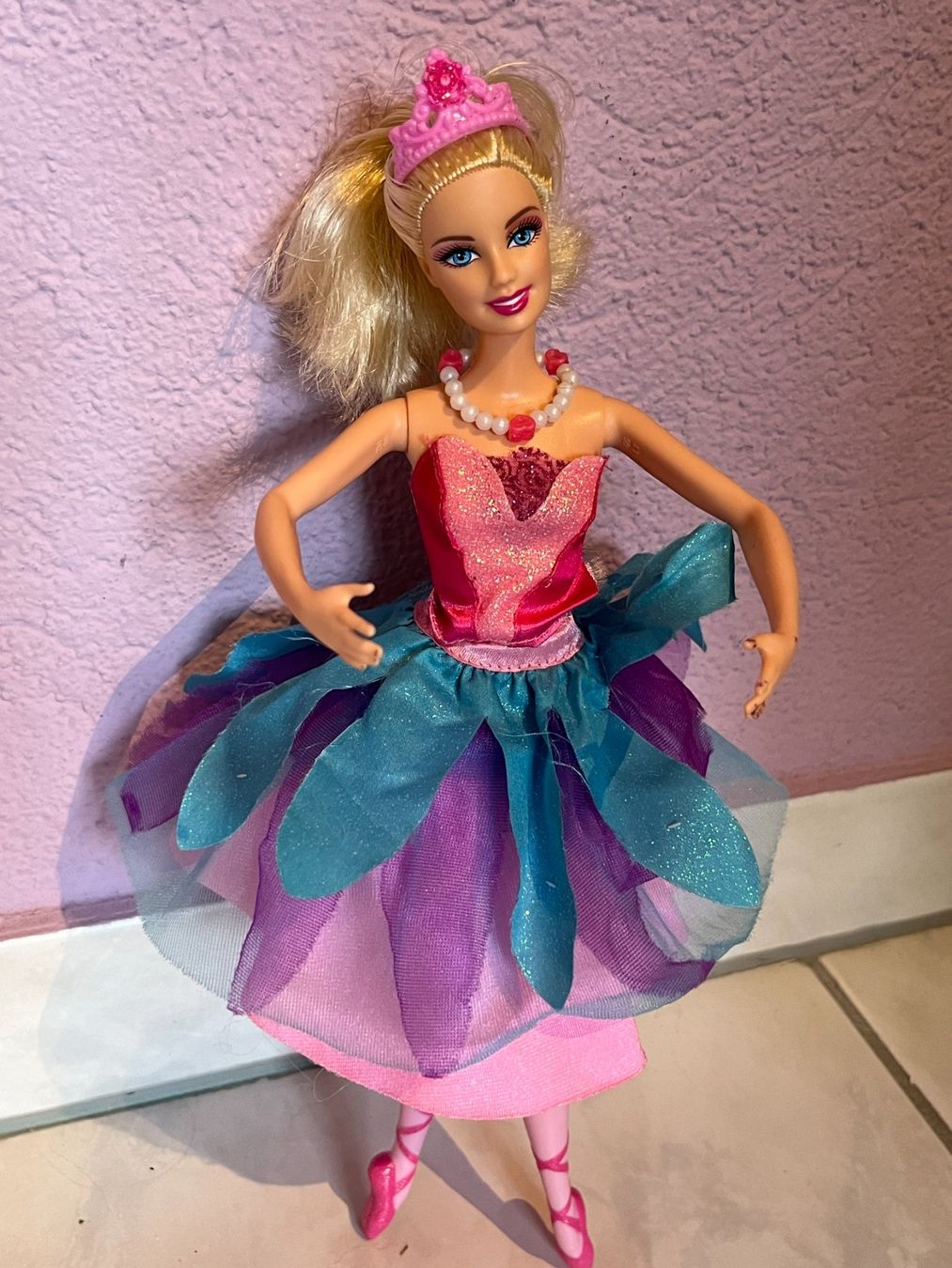 Bambole: Barbie blond mit Drehrock 2012 – Usato da St.Pantaleon venduto da frodobi 2