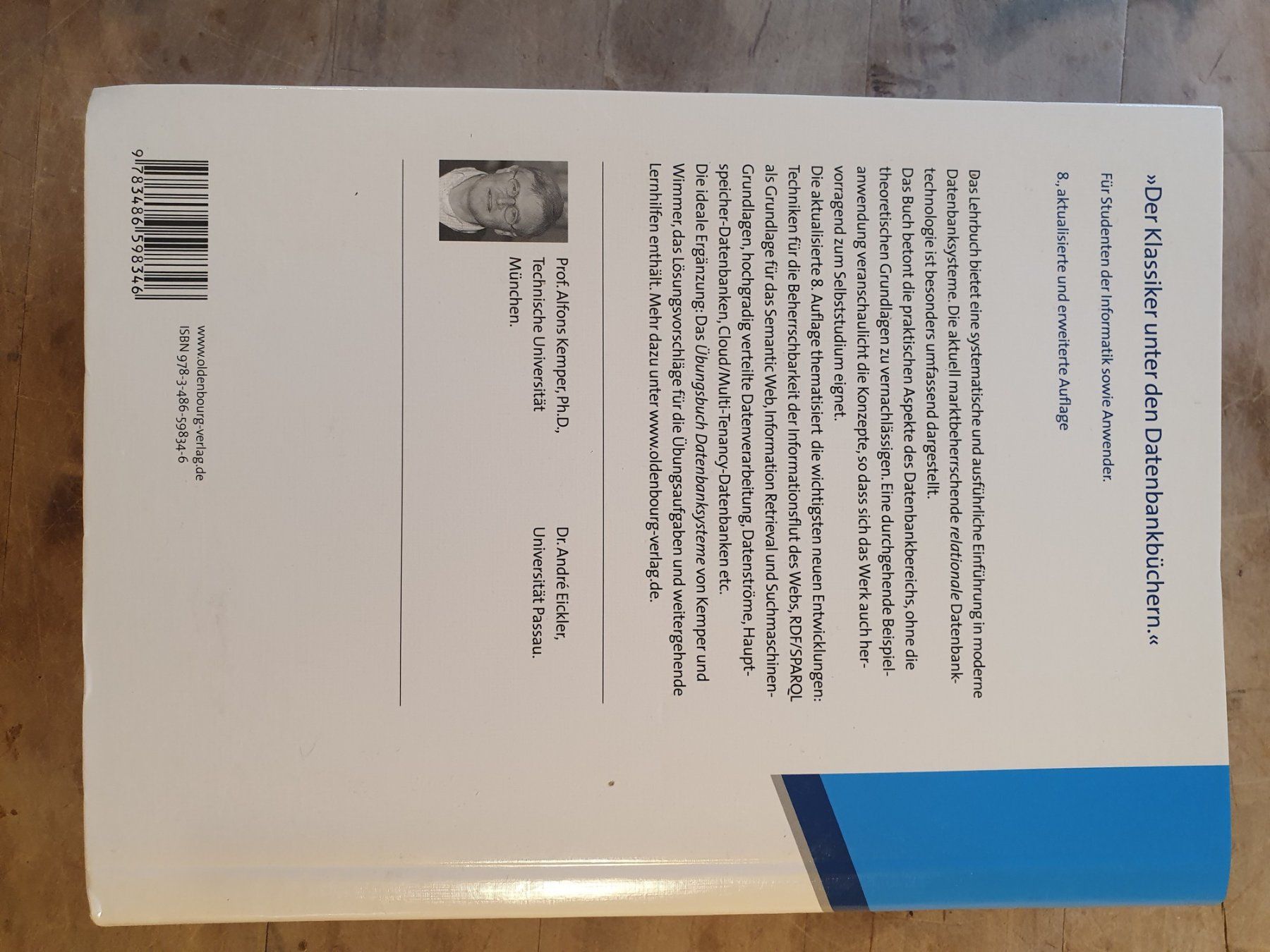 Libri: Datenbanksysteme Alfons Kemper André Eickler – Usato da Zürich venduto da loosebone 2