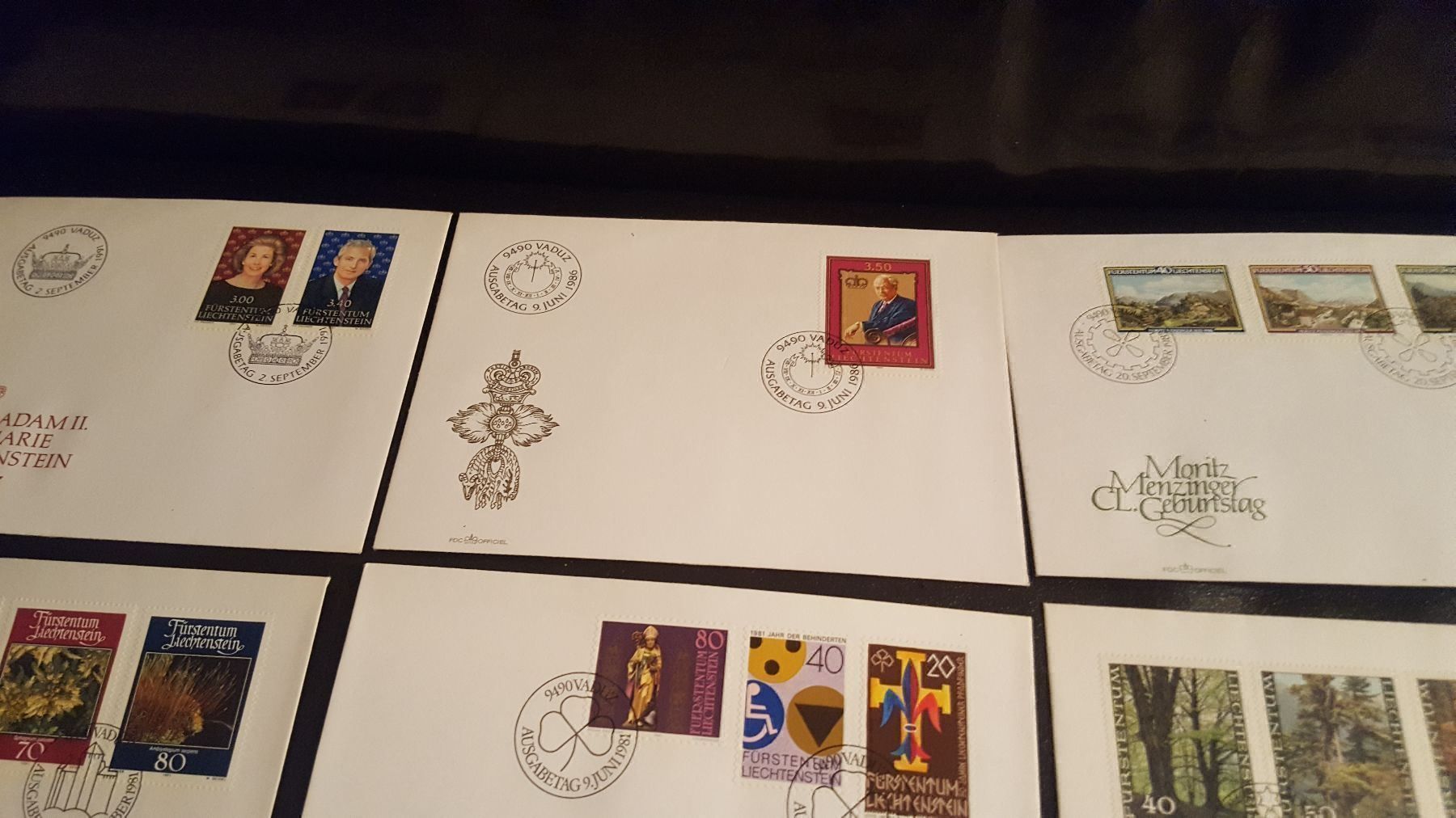 Tutti i francobolli: 60 verschiedene FDC Liechtenstein – Usato da Remetschwil venduto da Hofiii 3
