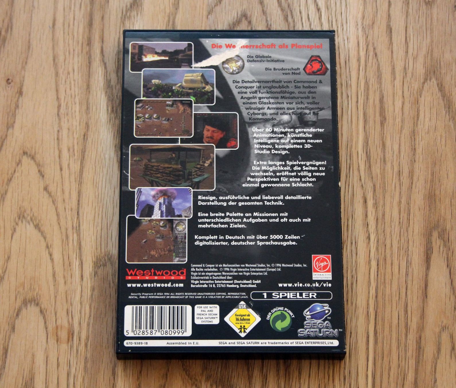 Spiele: Command & Conquer - Der Tiberiumskonflikt für Sega Saturn – Gebraucht aus Münchenbuchsee von Chaoo 1