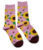 Socken Sonnenblumen / Sunflowers / Bienen / Bees