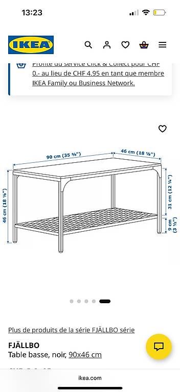 Ikea Tavoli: Table basse IKEA fjallbo – Usato da Nyon venduto da Marineg21 1