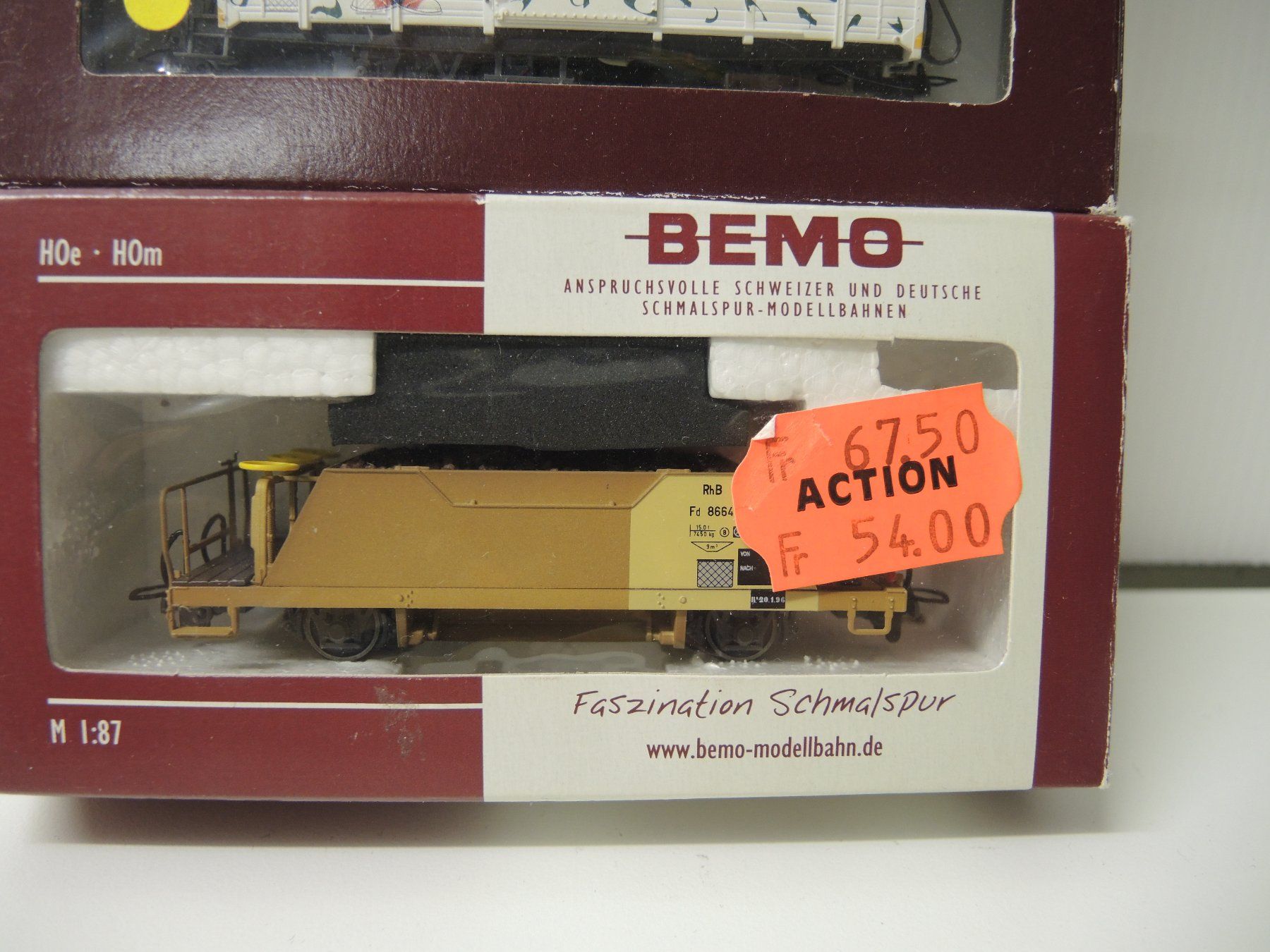 Bemo Trains électriques: Bemo 6 diverse Güterwagen – D'occasion à Dagmersellen par fis_9hty 5