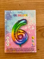 Folienballon Zahl 6 Rainbow, Party-Deko, 86cm, Neu!
