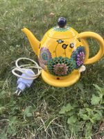 Pylones Wasserkocher KET3 floral gelb gebraucht