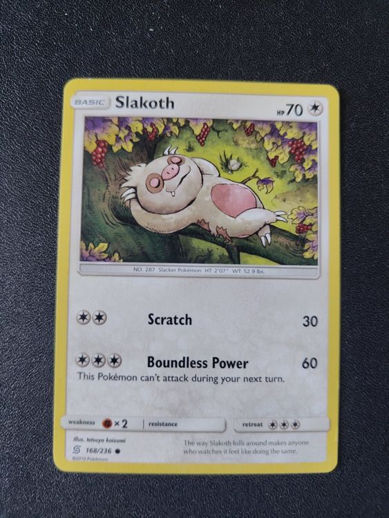 Slakoth 168/236 Pokémon SM Unified Minds 2019 (EN) ab 1.- (Gebraucht ...