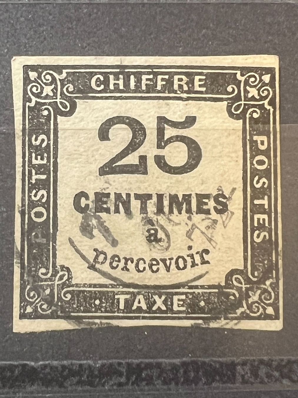 Alle Briefmarken: Timbre Taxe 25 centimes 1871 oblitérés – Gebraucht aus Lausanne von ffhoud 1