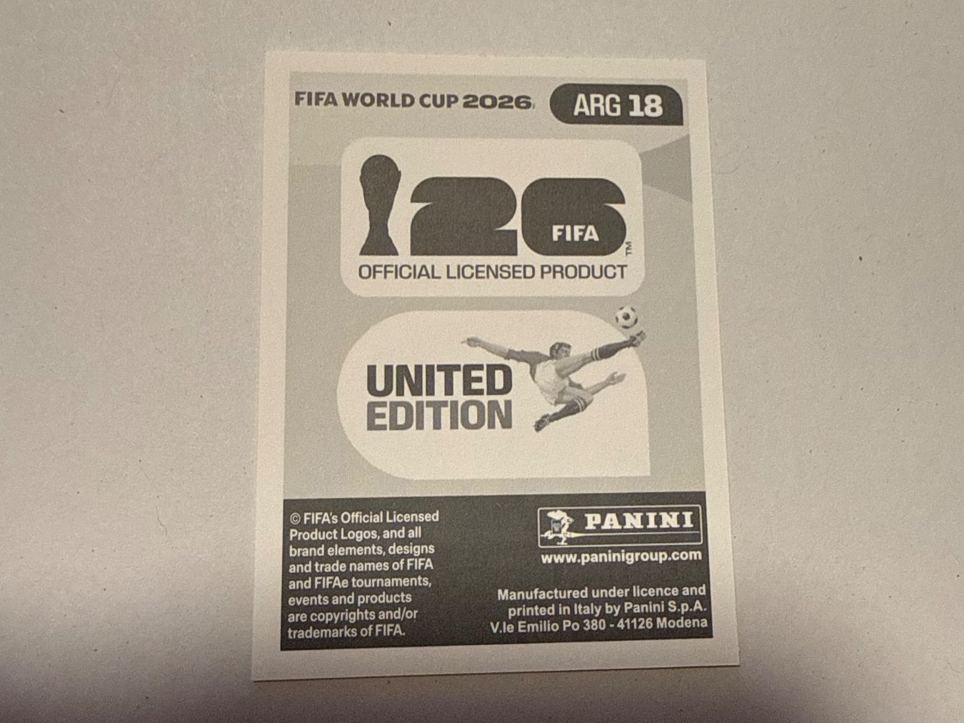 Panini Carte collezionabili: Martinez ARG18 - Panini CH Edition WM 2026 – Nuovo (secondo la descrizione) da Grenchen venduto da nicus_aveiro 1