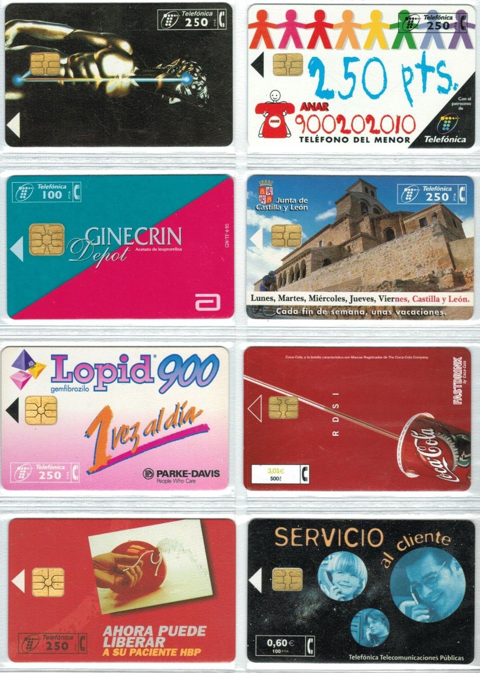 Cartes de téléphone: 8 Privat Telefonkarten Spanien – D'occasion à Zürich par Tolima194