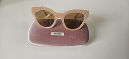Miu Miu Sonnenbrille rosa neuwertig mit Etui