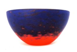 Charles SCHNEIDER France bol pâte de verre Art Deco RARE !