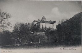 BLONAY - Le Château - Le Menu au verso