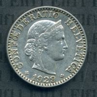 CHF___0.20 1929 -vz 20 Rappen