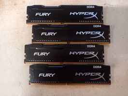 32gb 4x8 Fury Hyperx 4x 1Rx8 XMP4 2933-UA2-11