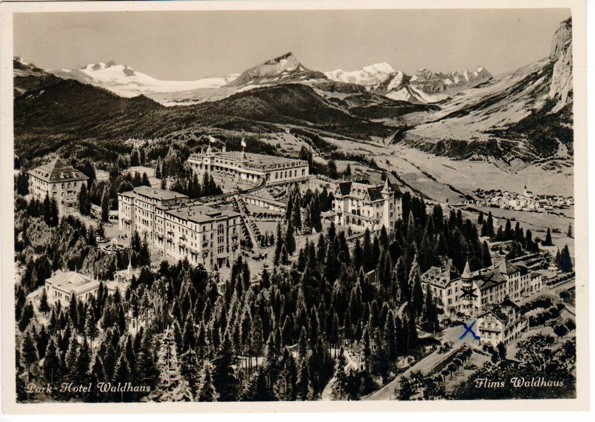 Cartoline postali: Park Hotel Waldhaus Flims – Usato da Wolhusen venduto da Curver9