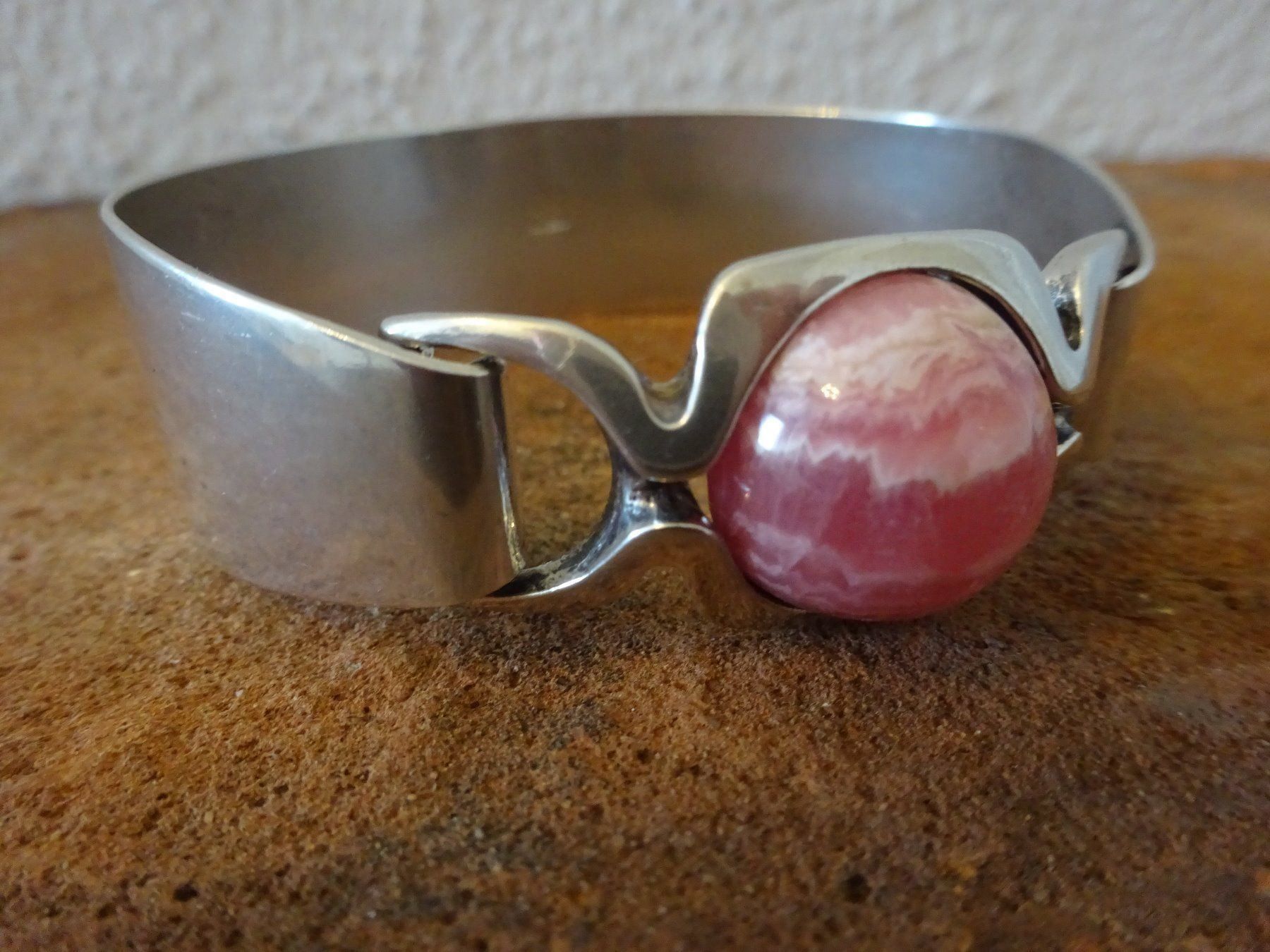 Bracciali & Braccialetti: Armreif Rodochrosit / 800 Silber – Usato da Esslingen venduto da FetteSchnecke 1