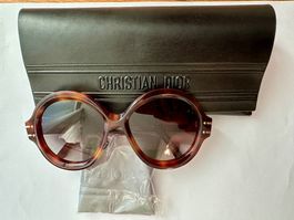 Christian Dior Sunglasses, Brown Frame, Round