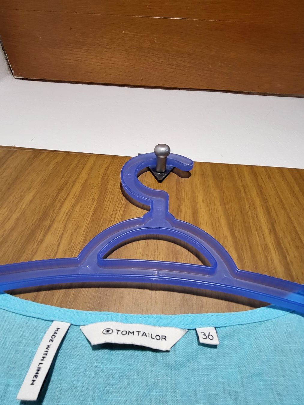Tom Tailor Top: Top Tom Tailor turquoise lin, Taille 36 – Usato da Niedergösgen venduto da Eva2410 4