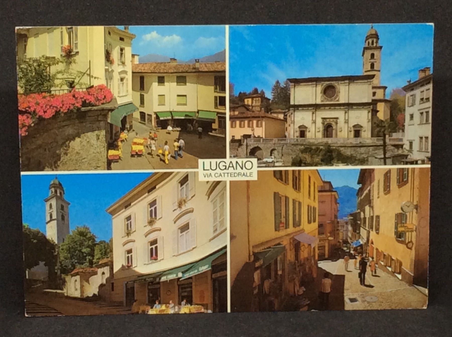 Cartoline postali: Lugano via Cattedrale – Usato da Widnau venduto da Brusi9