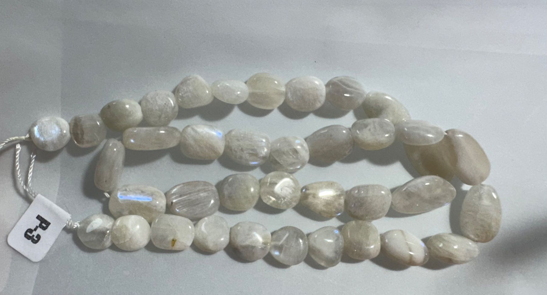Catenine: exclusiver Mondstein wunderschön,   Strang 40cm TOP !!! – Nuovo e nell'imballaggio originale da Leuggern venduto da gemshow