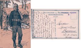 Armée Suisse aux Frontières la Sentinelle Litho (Obl.Mil.)