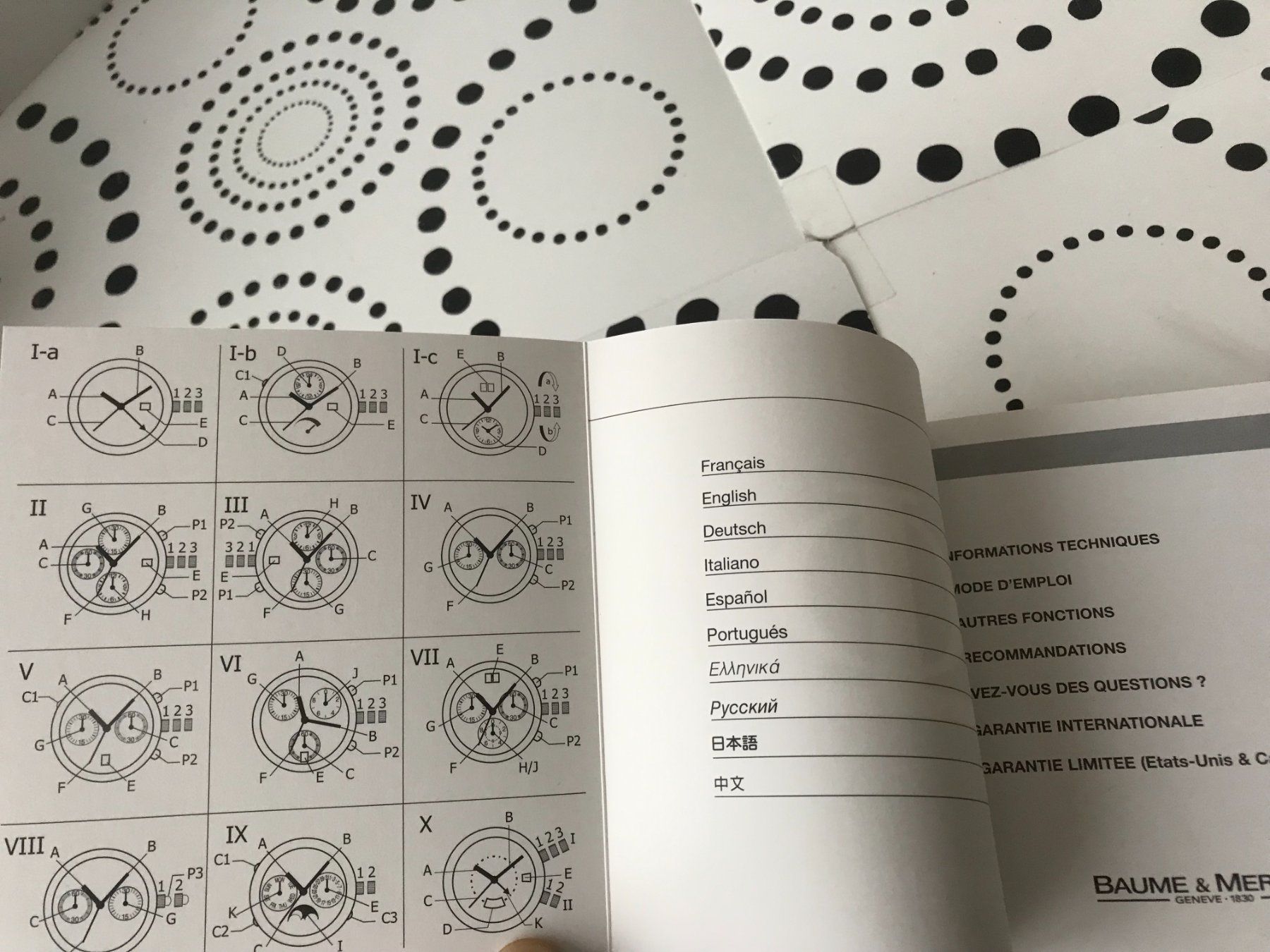 Documenti: BAUME & MERCIER - OPERATING INSTRUCTIONS !!! – Usato da Epalinges venduto da watchforyou 1