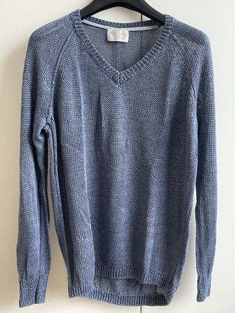 Pull Femme Bella Jones Bleu Ciel - Taille 2 100% Lin