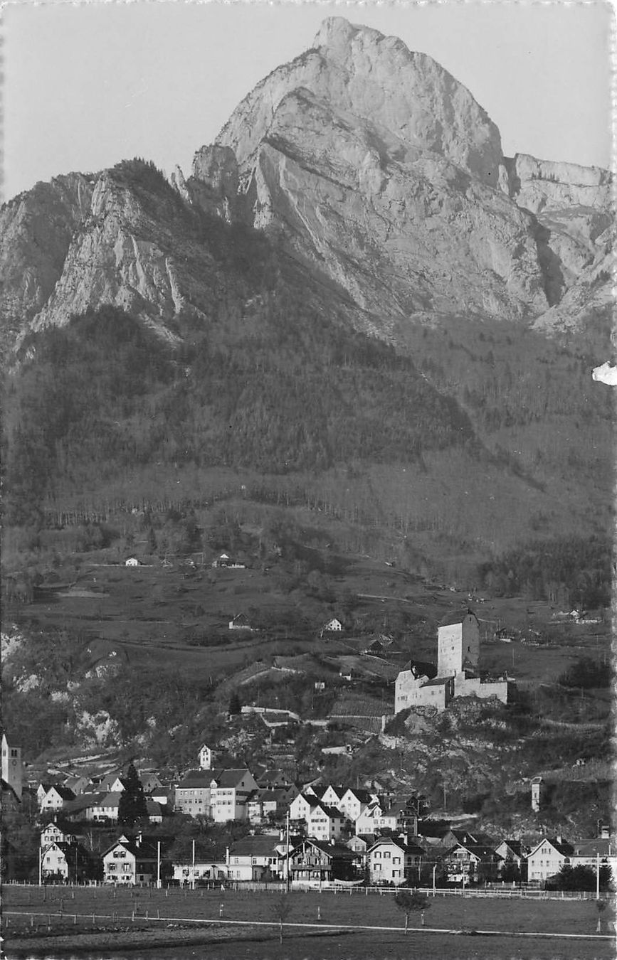 Ansichtskarten: Schloss sargans und Gonzen – Gebraucht aus Biasca von Blenio71