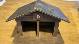 Handmade wooden horse stable