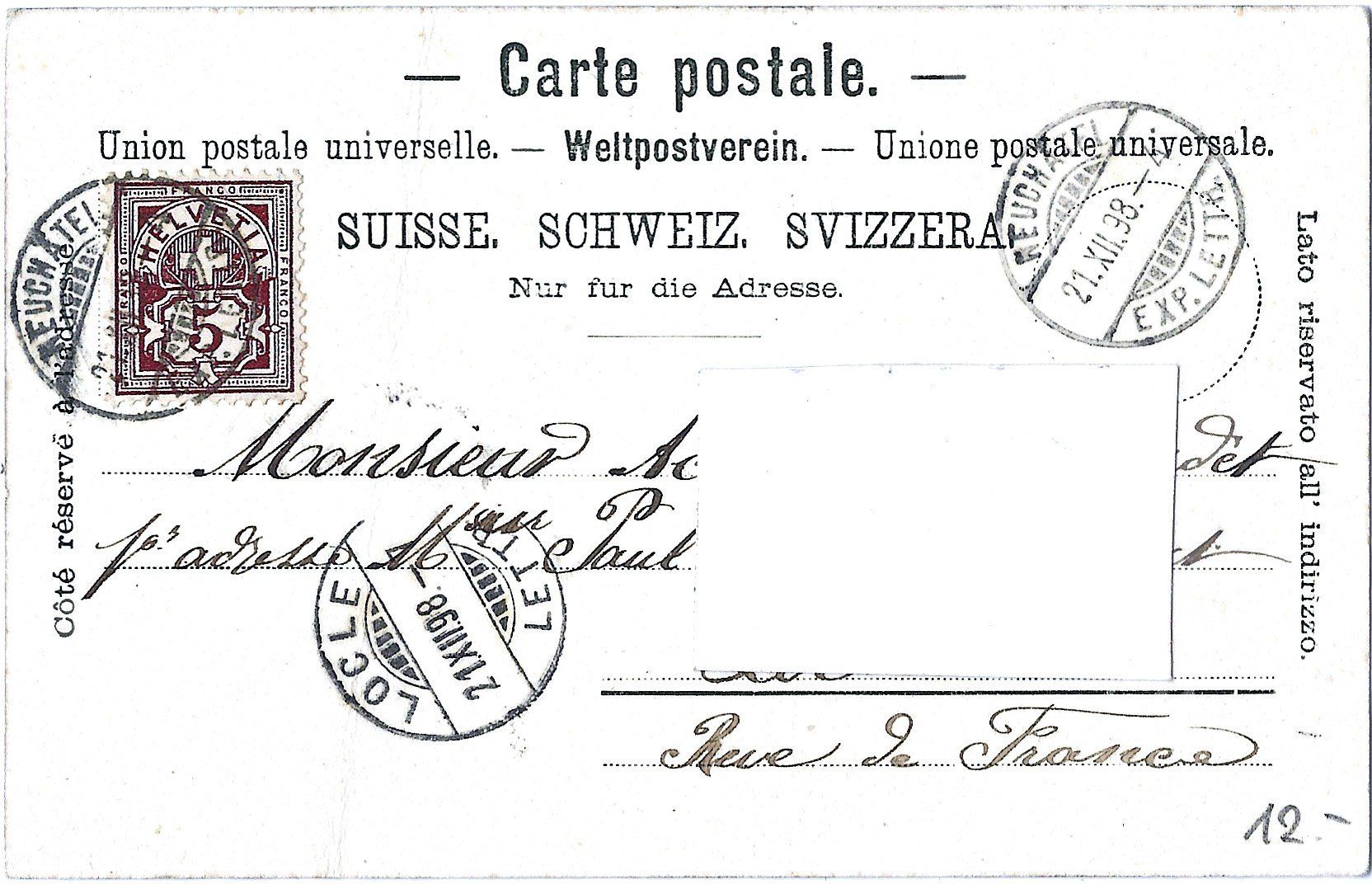 Cartes postales: S o u v e n i r    d e   N e u c h â t e l  -  Le   Chateau – D'occasion à Bütschwil par Jackson1A 1