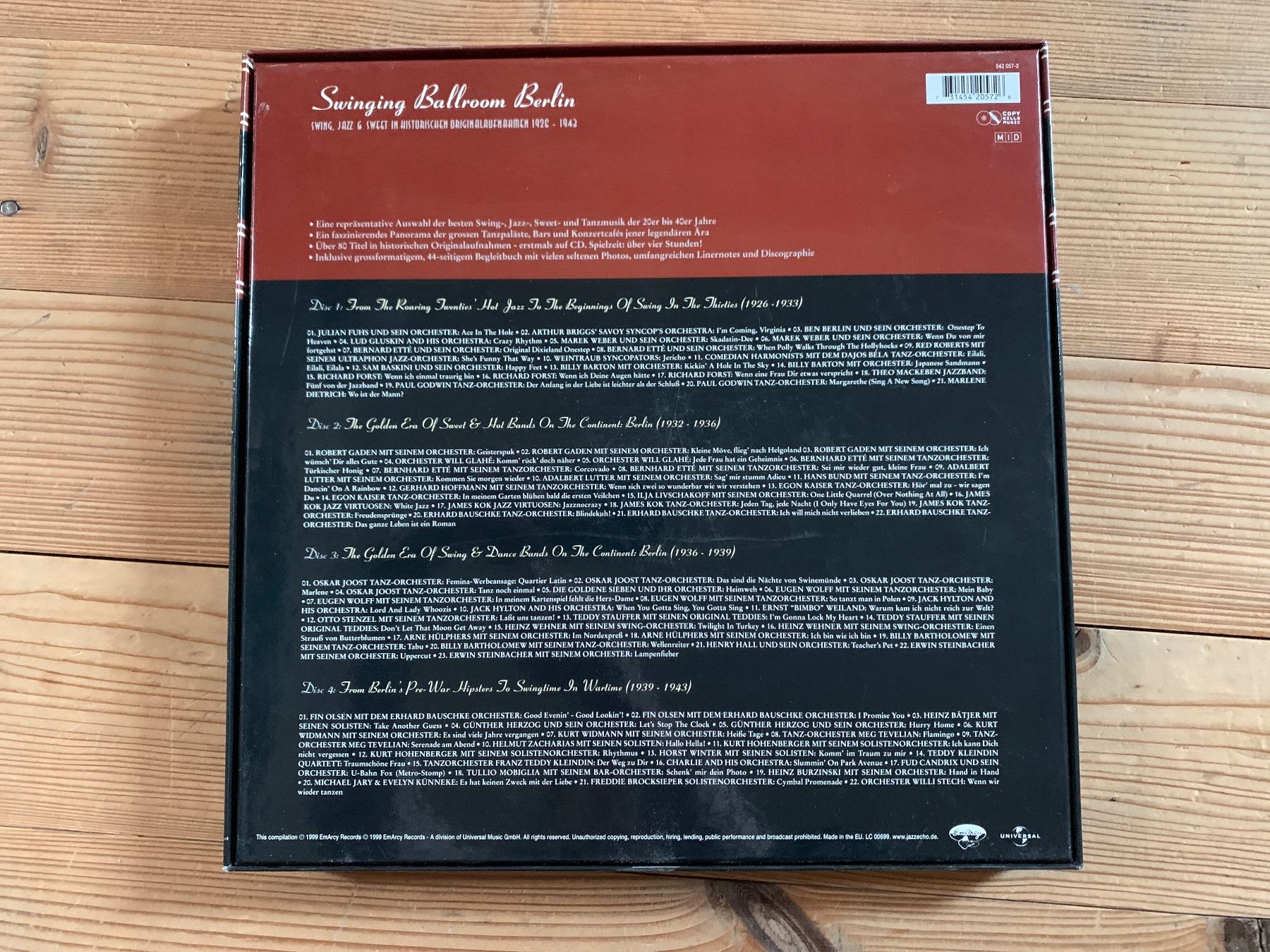 CD: Swinging Ballroom Berlin CD Box Set – Usato da Zürich venduto da dam_6brk 3