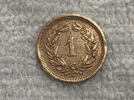 1 centime/Rappen 1902