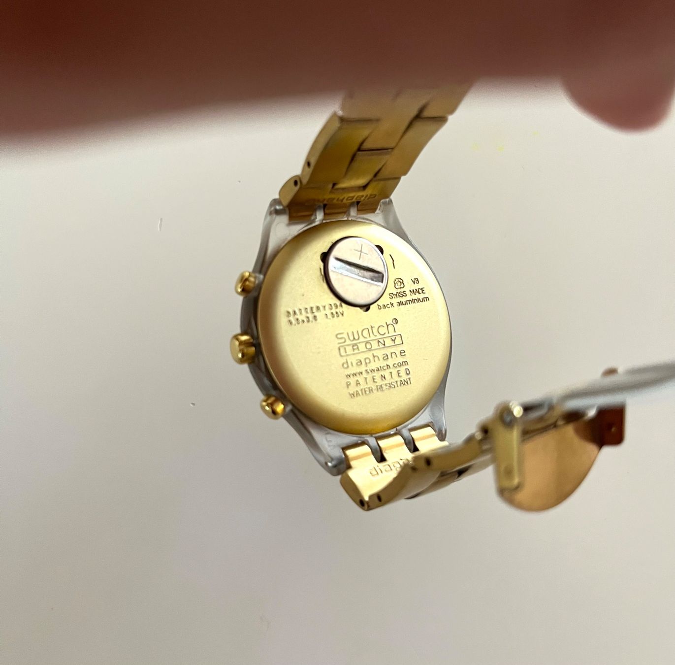 Swatch Orologi: Goldige Swatch Irony diaphane Chronigraph – Usato da Basel venduto da JJ.Elena 4