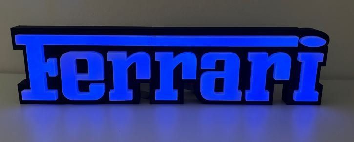 Alle Dekorationen: Lightbox Ferrari (bleu-rouge-vert-jaune) – Neu (gemäss Beschreibung) aus Noville von Berlusconi55