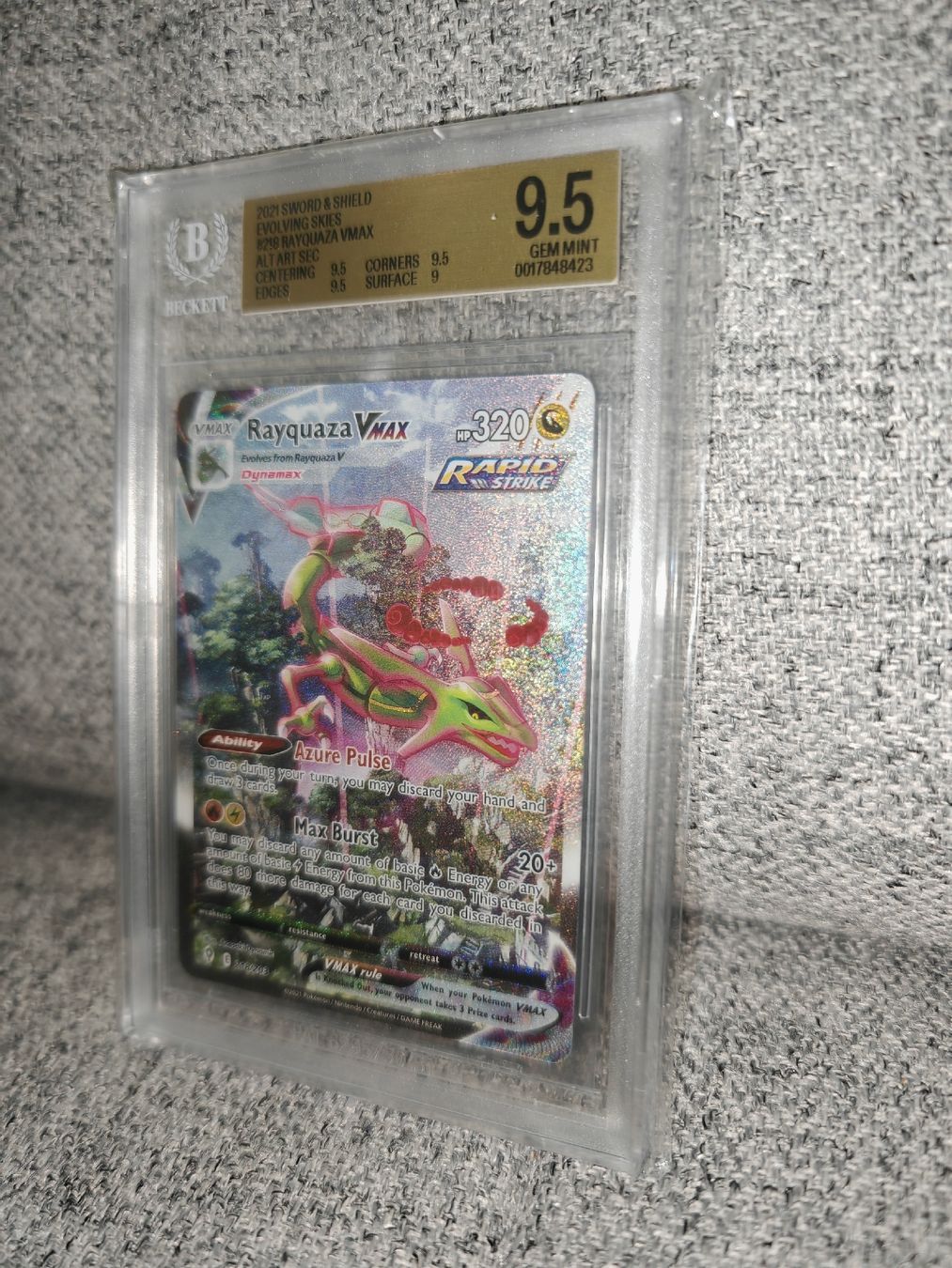 Pokémon Sammelbilder & Trading cards: Rayquaza vmax 218 EN - BGS 9.5 PSA – Neu (gemäss Beschreibung) aus Wängi von man_22wy 2