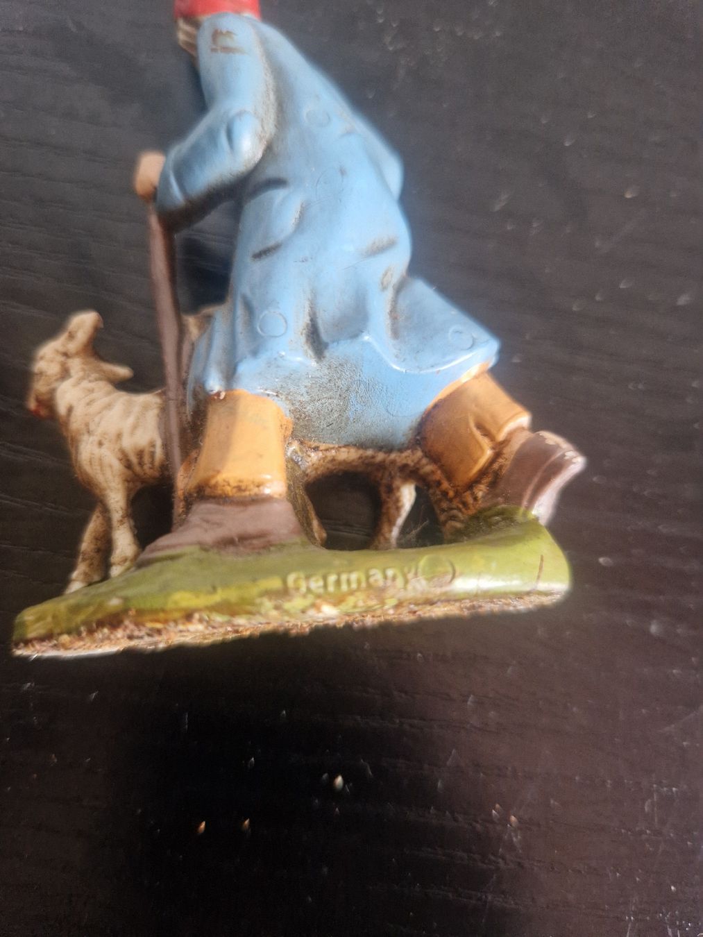Tutte le decorazioni: Antike Krippenfigur Hirt mit Lamm, liebevoll bemalt, Vintage – Usato da Berikon venduto da Wiederverwender2024 2