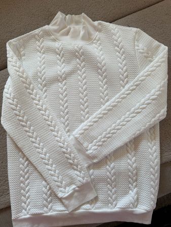 Weisser Strickpullover, Grösse M, Top Zustand für Winter!