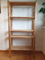 Hohes Holzregal mit 5 Ablagen  HOLZ