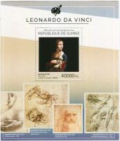 Block Malerei. Leonardo da Vinci. Guinea
