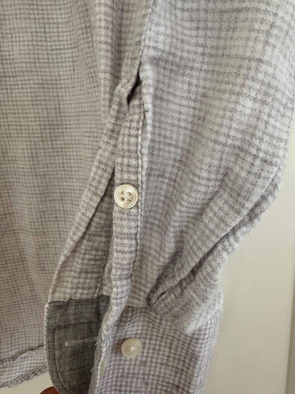 Camicie: Herren Hemd S hellgrau/weiss kariert – Usato da Rothenburg venduto da wer_g9fd 2