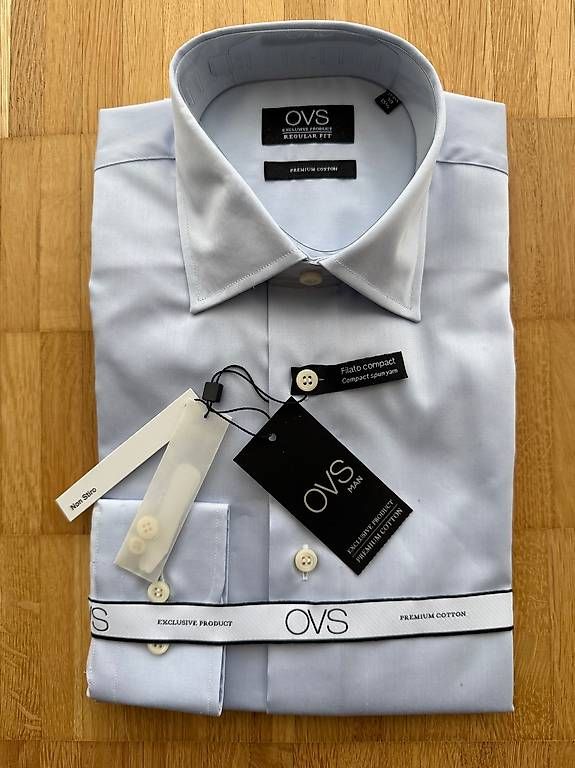 Camicie: NEU: Hemd hellblau, Grösse 39 – Nuovo e nell'imballaggio originale da St. Gallen venduto da Bhallo01
