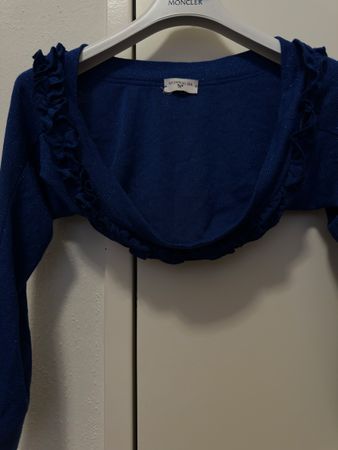 Monalisa Bolero, Grösse 116, Dunkelblau mit Rüschen ❤️