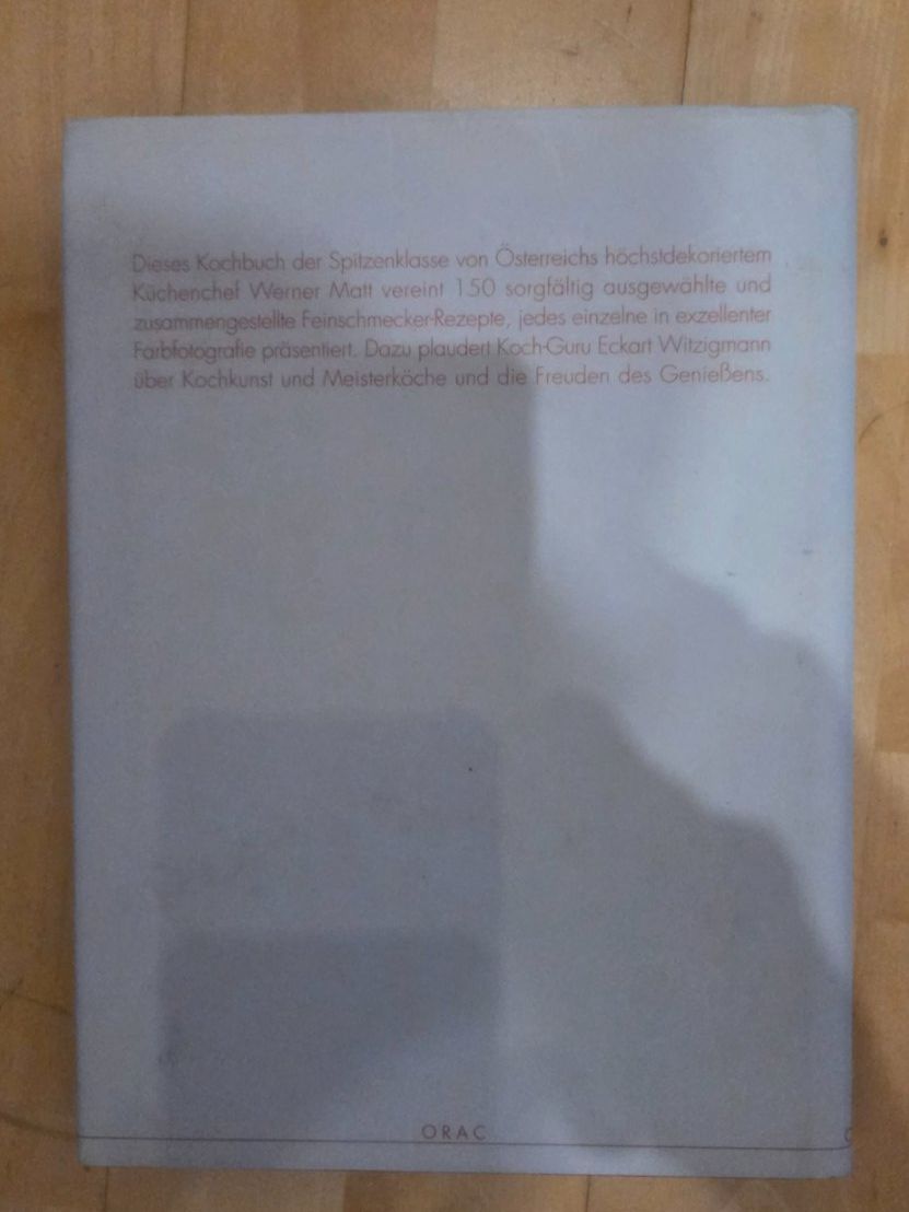 Libri: WERNER MATT ERLESENE MENÜS – Usato da Basel venduto da Danlu 1