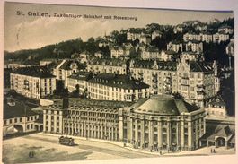 ST. GALLEN - Zukünftiger Bahnhof 1913 - Ansichtskarte