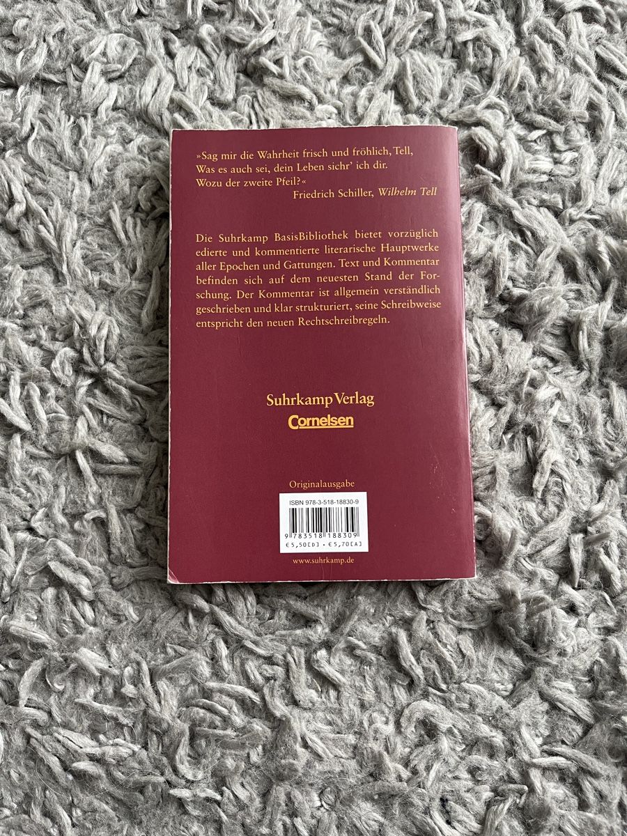 Libri: Wilhelm Tell, Friedrich Schiller – Usato da Kaltenbach venduto da happysunshineee 1
