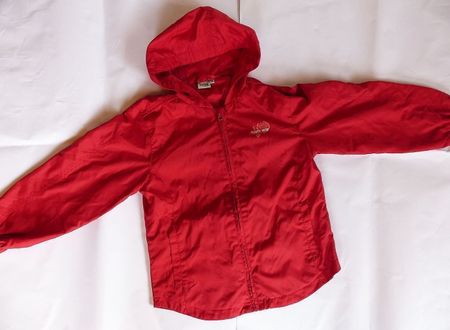leichte Kinderjacke, rot, Grösse 128