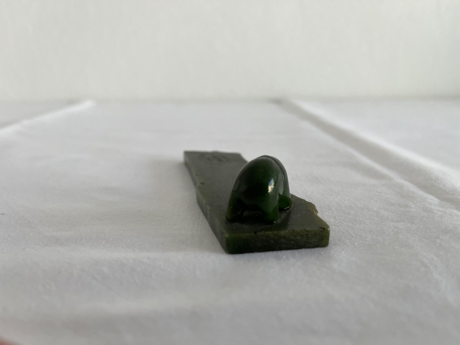 Statuette: Bär aus grünem Stein – Usato da Wetzikon ZH venduto da seli03 5
