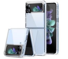 Für Galaxy Z Flip 4 - Hartplastik Case Hülle Cover clear