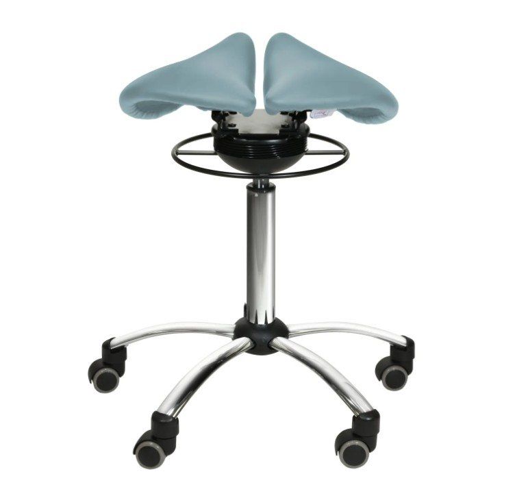 Sgabelli: Sattelhocker mit Swing-Mechanismus HELLBLAU – Usato da Schaffhausen venduto da Praxis-Nova 1