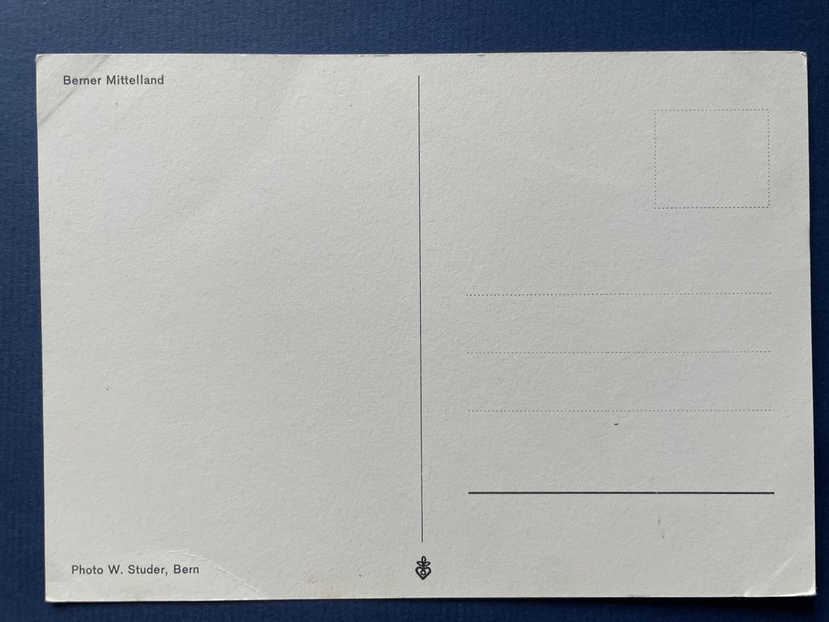 Cartoline postali: Alte Ansichtskarte "Berner Mittelland" Top – Usato da Neuhausen am Rheinfall venduto da Arielle55 1
